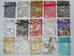 25/50/100pcs Print Pattern Organza Pouches Jewelry Wedding Favor Bags 7″x4.7″