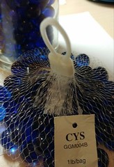 Vase Fillers, Glass Marbles, Gem Marbles. 6 bags (1-lb ea). Color: Cobalt Blue