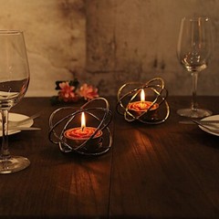 2 Red Gold Glitter Unscented Rose Tealight Candles Wedding Centerpieces Sale