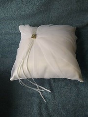 Studio His & Hers Ring Pillow Floral Lace Wedding Ring Bearer Pillow