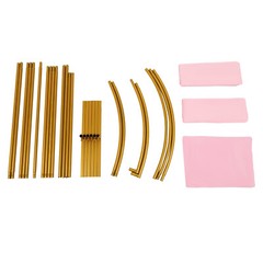 Metal Arch Backdrop Stand DIY Fun Wedding Arch Stand Set of 3 (1.6m/2.2m/1.6m)
