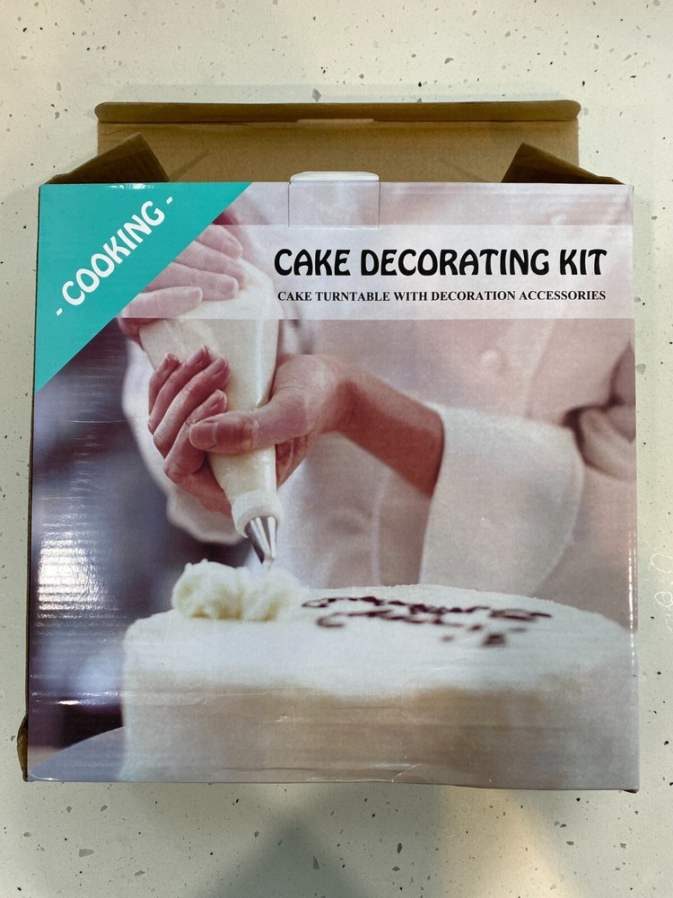 Cake Decorating Kit, +50 Pieces, Turntable, 40 Icing Nozzles, BNIB