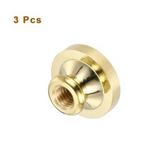 3Pcs 25mm Blank Wax Seal Stamp Round Sealing Wax Stamp Vintage Brass Head