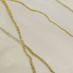 Placemats Satin Gold Trimmed Oval Shimmering Lot Of 3 Wedding Decorations