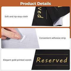24 Pcs Reserved Chair Signs, Church Pew Reserved Seating Placeholders, Reserv…