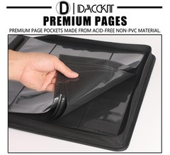 Premium Card Binder 12 Pocket – Fits 1200 Cards，3X4 Ringless Card Binder
