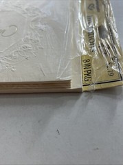 BRIDAL WEDDING SHOWER PARTY INVITATION Embossed Ambassador Hallmark Vintage Gold