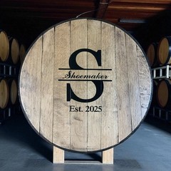Bourbon Barrel Head, Wedding Guest Book, Custom Rustic Wedding Sign