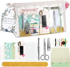 132 Pieces Wedding Survival Kit Bridal Mini Emergency Kit Bridal Party Proposal