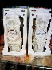Lillian Rose White Unity Candle Wedding Wax Quote «This day I will marry my»