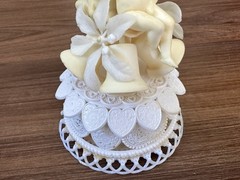 Vintage 1950s Plastic Wedding Cake Topper – Cherubs & Bells MCM (Project/Repair)
