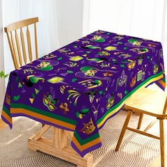Hafangry Mardi Gras Carnival Tablecloth Masquerade 60″ x 84″, Multi-color