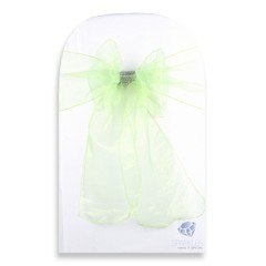 150 pcs Organza Chair Cover Bow Sash 108″x8″ – Sage Green – w/ Bow Covers wm