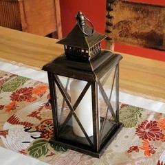 DECORKEY Lantern Decorative Indoor & Outdoor, Large 14.8», Black / 14.8»