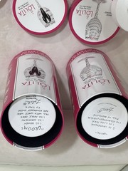 Lolita Hand-Painted Wedding Wine Glasses – Bride & Groom Pair w/ Original Boxes.