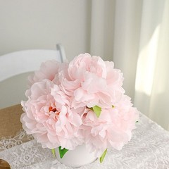 BLUSH 2 Bushes 17″ Silk ARTIFICIAL PEONY FLOWERS Bouquets Wedding Party Supplies