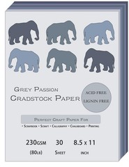 Black Grey Cardstock 8.5 x 11 Craft Paper Cover Stock- Gray Construction Art …