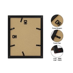 8×10 Picture Frame Set of 3, Photo Frame Display 5×7 Pictures with Mat or 8×1…
