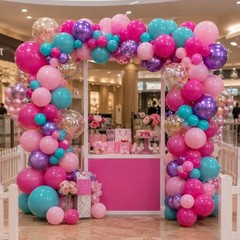 Pink Blue Purple Balloons, Pink and Purple Balloon, Teal Blue Pink Purple Blue