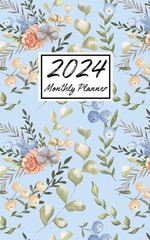 2024 Monthly Planner: Small Size 5×8 Inches | One Year Calendar Schedule Orga…