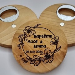 wedding favors for guests, Customized Wood Makeup Hand Bottle Opener(25 pieces)