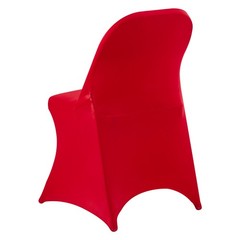 VEVOR 50PCS Red Stretch Spandex Folding Chair Covers for Wedding Party Dining