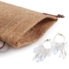 25-50pcs Burlap Gift Bags Drawstring Bag Jewelry Pouch Wedding Party Favor US