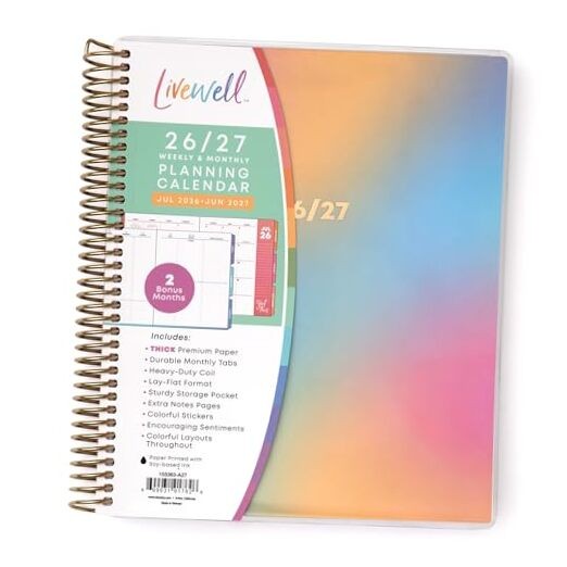 Livewell 2026-2027 Weekly and Monthly Academic Year 7″ x 9″ Beck- 2026/2027