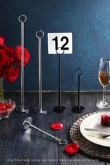 New Star Foodservice Ring Clip Table Number Card Holders with Number Cards 1 …