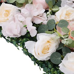 6Pcs Artificial Silk Flower Rose Wall Panels Wedding Party Decor 24″ X 16″