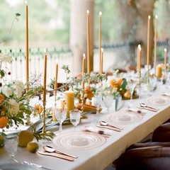 350PCS Clear Plastic Plates with Trim for 50 Guests, 50 Guests Set Rose Gold