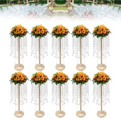 10Pcs 55cm Tall Crystal Flower Stand Centerpieces Vase Wedding Party Decor US