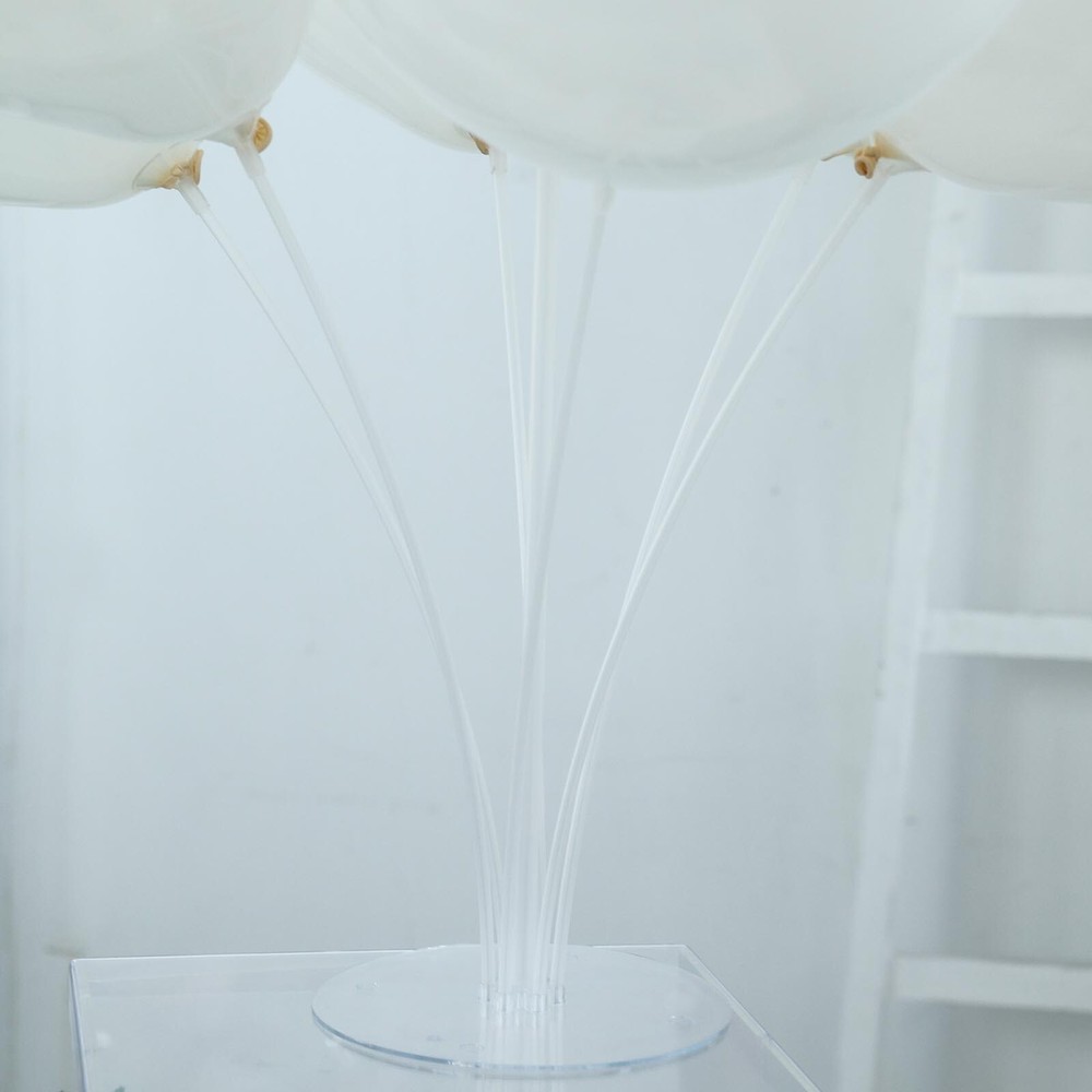 CLEAR 30″ tall Balloon Sticks Column Round Stand Holders Wedding Decorations