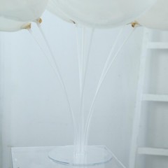CLEAR 30″ tall Balloon Sticks Column Round Stand Holders Wedding Decorations
