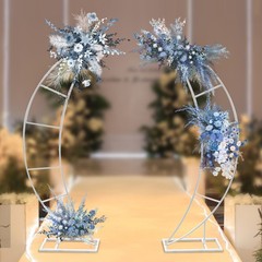 2PCS Crescent Moon Wedding Arch Frame Party Framework Stand Floral Rack New
