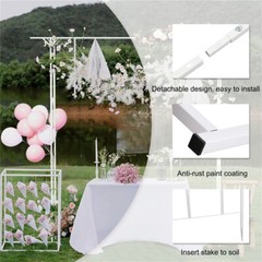 Metal Wedding Ceremony Arch Climbing Planting Garden Patio Greenhouse Dec. Arbor