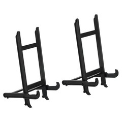 9″ Acrylic Plate Stand Holder, 2 Pack Table Use Picture Easel Frame Holder Black