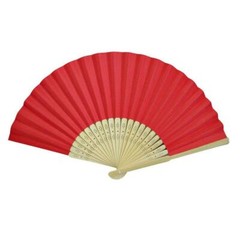 PAPER HAND FAN 8.25″ Color Choice GOOD QUALITY Bamboo Folding Pocket Purse NEW