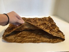 New*Gold Rosette Pattern Chair Back Cover for Weddings/Quinceanera/Parties/Party