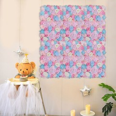 Orchid Pink Artificial Flower Wall Panels 6 Pack 40 × 60 cm Silk Backdrop