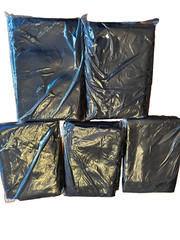 Set of 5 Black Rectangular Polyester Tablecloths – 60″ x 126