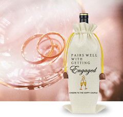 Wedding Wine Bag Engagement Gifts for New Couples, Mr and Mrs Marriage Wedding G