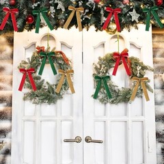 36 Pieces Christmas Velvet Bow Xmas Ribbon Wreath Bow Bulk Rustic Crafts Gift