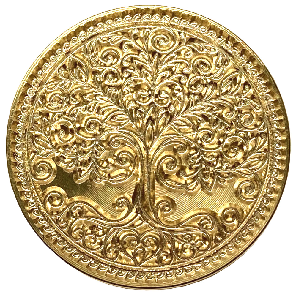 Beautiful Filigree Tree with Scroll Border Wax Seal Stamp head, 1.2″ diameter