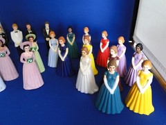New Vintage Groomsmen & Bridesmaids, 4 1/2″ tall, variety of colors/styles,