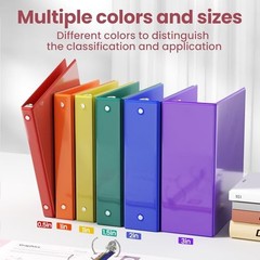 Cobalt Blue 3 Ring Binder – Clear View – PVC-Free – 3 Inch – 1 Pack