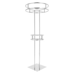 2-Tier Flower Display Stand Wedding Floral Holder Decoration Rack Silver H:133cm