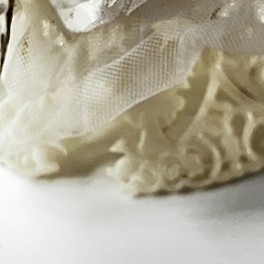 VTG Coast Novelties Spun Cotton Doves Wedding Cake Topper 2 Doves Bell 9″