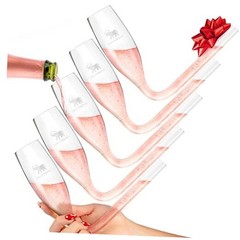 – Champagne Flutes – Wedding Bachelorette Party Favors – 5pc Party Pack