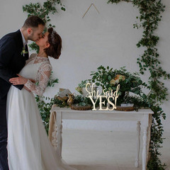 «She Said Yes» Wedding Engagement Centerpiece Table Decor,Bridal Shower Wedding